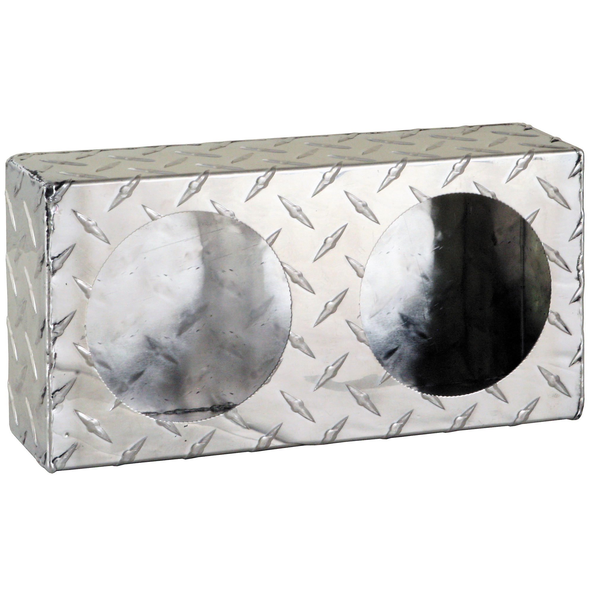 Buyers Products, Dual Round Light Box Diamond Tread Aluminum, Model# LB6123ALDT